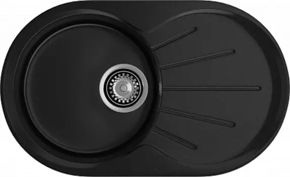 Мойка кухонная GranFest Rondo GF-R750L черный