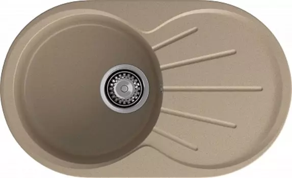 Мойка кухонная GranFest Rondo GF-R750L песочный