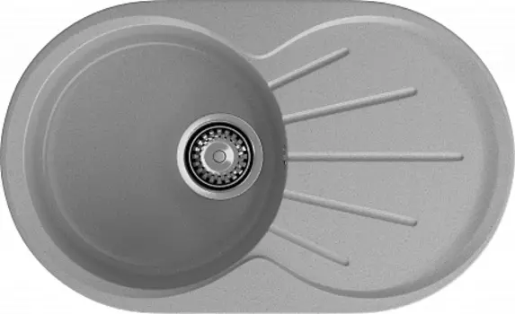 Мойка кухонная GranFest Rondo GF-R750L серый