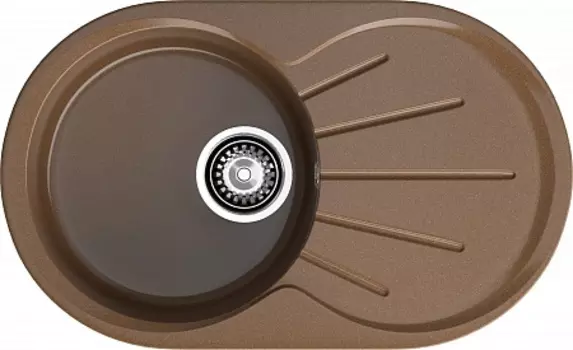 Мойка кухонная GranFest Rondo GF-R750L терракот