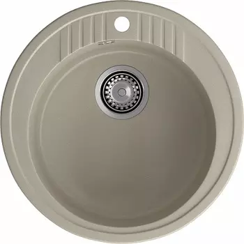 Мойка кухонная GranFest RONDO GF-R-520 D=520 мм топаз, мрамор