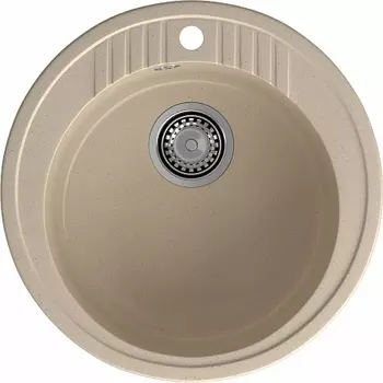 Мойка кухонная GranFest RONDO GF-R-520 D=520 мм кашемир, мрамор