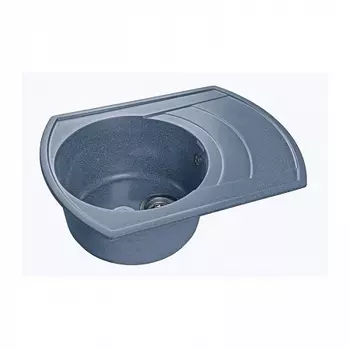 Мойка кухонная GranFest RONDO GF-R-650L чаша с крылом 650*500мм графит , мрамор