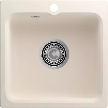 Мойка кухонная GranFest SMART 430 1-чаша 432*432мм белый