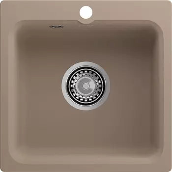 Мойка кухонная GranFest SMART 430 1-чаша 432*432мм песочный