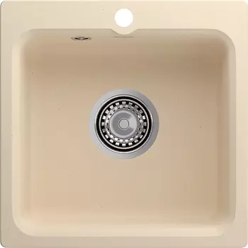 Мойка кухонная GranFest SMART 430 1-чаша 432*432мм бежевый