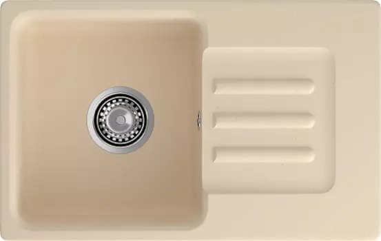 Мойка кухонная GranFest SMART 680L 1-чаш+кр 680*430 бежевый