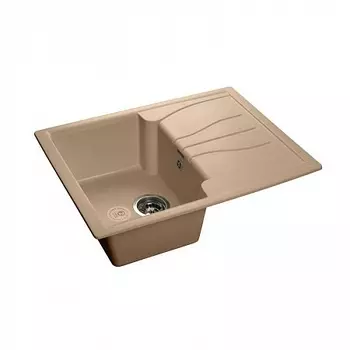 Мойка кухонная GranFest STANDART GF-S-680L чаша с крылом 680*500мм топаз, мрамор