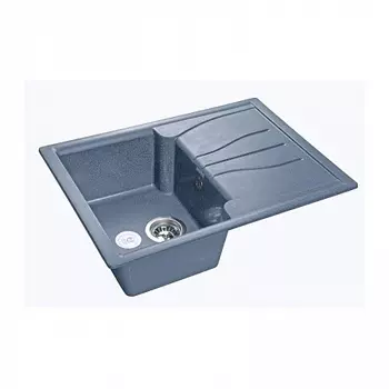Мойка кухонная GranFest STANDART GF-S-680L чаша с крылом 680*500мм графит, мрамор