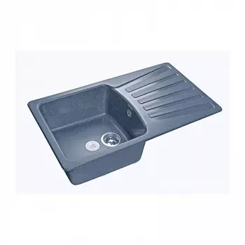 Мойка кухонная GranFest STANDART GF-S-850L чаша+крыло 850*495мм графит, мрамор