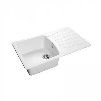 Мойка кухонная GranFest STANDART GF-S-850L чаша+крыло 850*495мм иней, мрамор