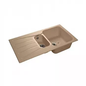 Мойка кухонная GranFest STANDART GF-S-940KL 1,5 чаши+крыло 940*495мм топаз, мрамор