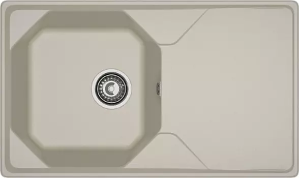 Мойка кухонная GranFest UNIQUE GF-U-840L чаш+кр 840*500мм топаз, мрамор