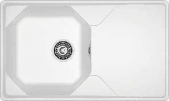 Мойка кухонная GranFest UNIQUE GF-U-840L чаш+кр 840*500мм иней, мрамор