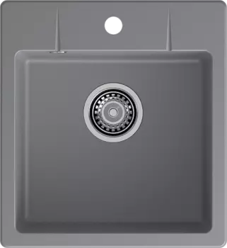 Мойка кухонная GranFest URBAN 245 1-чаша 450*490мм 245 темно-серый