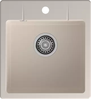 Мойка кухонная GranFest URBAN 245 1-чаша 450*490мм 245 белый