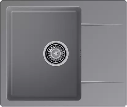 Мойка кухонная GranFest URBAN 258L 1-чаша 580*490мм 258L темно-серый