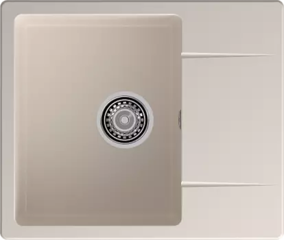 Мойка кухонная GranFest URBAN 258L 1-чаша 580*490мм белый