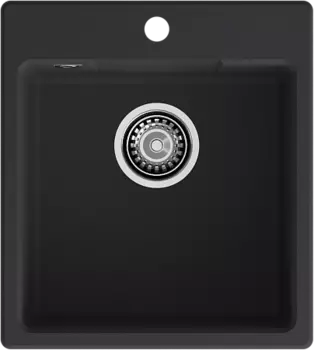 Мойка кухонная GranFest URBAN 644 1-чаш 440*490 черный