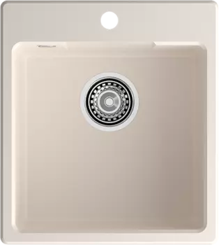 Мойка кухонная GranFest URBAN 644 1-чаш 440*490 белый