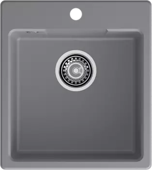 Мойка кухонная GranFest URBAN 644 1-чаш 440*490 темно-серый