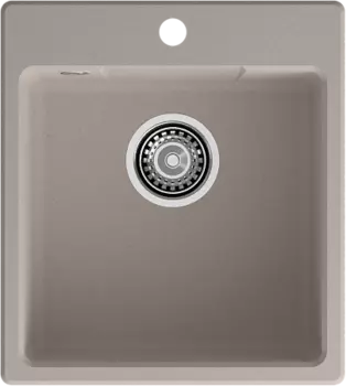 Мойка кухонная GranFest URBAN 644 1-чаш 440*490 песочный