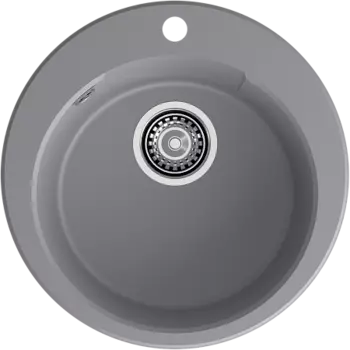 Мойка кухонная GranFest URBAN 649 1-чаша D-490мм темно-серый