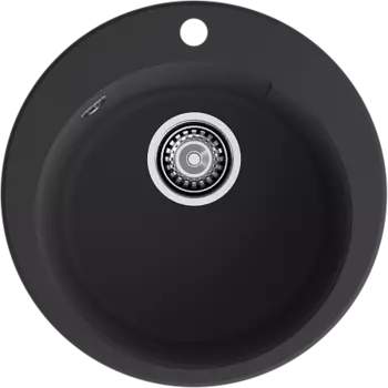 Мойка кухонная GranFest URBAN 649 1-чаша D-490мм черный
