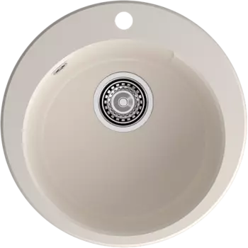 Мойка кухонная GranFest URBAN 649 1-чаша D-490мм белый