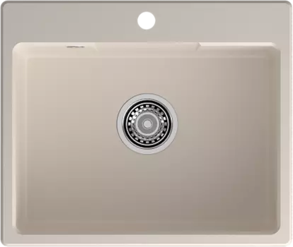 Мойка кухонная GranFest URBAN 658 1-чаш 580*490 белый