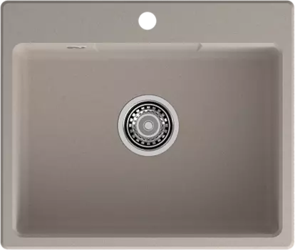 Мойка кухонная GranFest URBAN 658 1-чаш 580*490 песочный