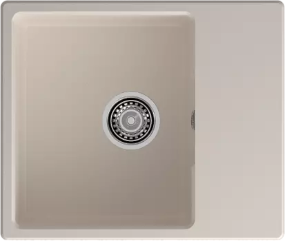 Мойка кухонная GranFest URBAN 658L 1-чаша+крыло 580*490 белый