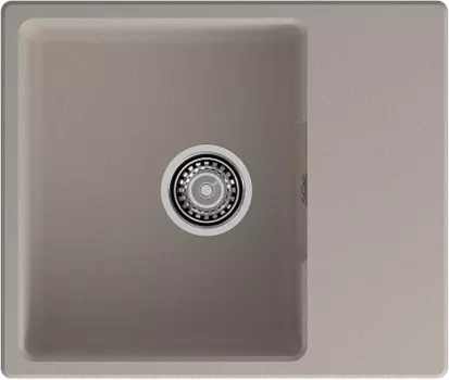 Мойка кухонная GranFest URBAN 658L 1-чаша+крыло 580*490 песочный