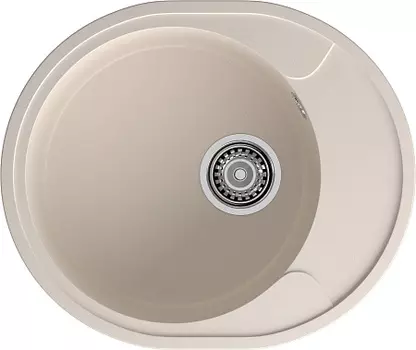 Мойка кухонная GranFest URBAN 857L 1-чаш+кр 620*480 белый