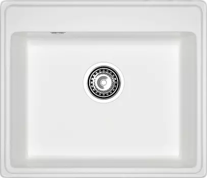 Мойка кухонная GranFest VERTEX GF-V-580 1-чаш 580*500мм иней, мрамор