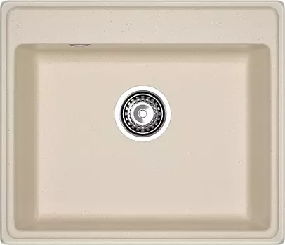 Мойка кухонная GranFest VERTEX GF-V-580 1-чаш 580*500мм кашемир, мрамор