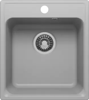Мойка кухонная Polygran Quartz Bond 430, дым, арт.688179