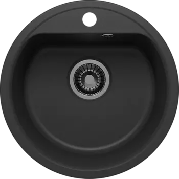 Мойка кухонная Polygran Quartz Bond 480, уголь, арт.688193