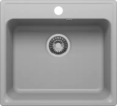 Мойка кухонная Polygran Quartz Bond 530, дым, арт.688254