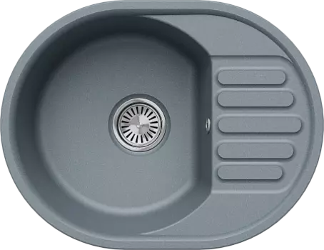 Мойка кухонная Polygran Quartz Bond 610, Грей, арт.856516