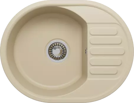 Мойка кухонная Polygran Quartz Bond 610, лен, арт.688384
