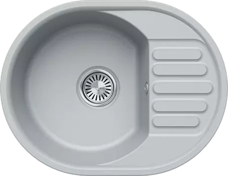 Мойка кухонная Polygran Quartz Bond 610, Платина, арт.856509