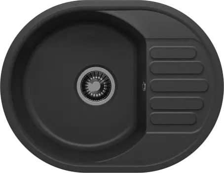 Мойка кухонная Polygran Quartz Bond 610, уголь, арт.688353