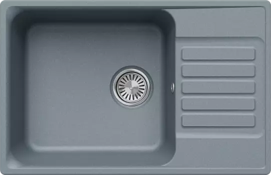 Мойка кухонная Polygran Quartz Bond 740, Грей, арт.856547