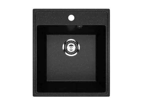 Мойка кухонная ULGRAN Practik PR-M 425-004, черный оникс