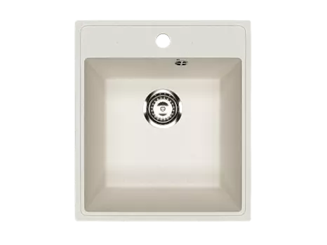 Мойка кухонная ULGRAN Practik PR-M 425-001, белый камень