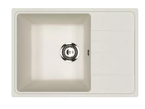 Мойка кухонная ULGRAN Practik PR-M 600-001, белый камень