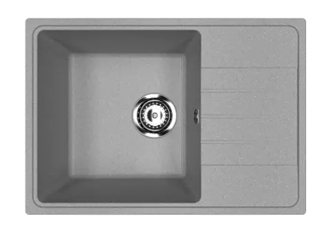 Мойка кухонная ULGRAN Practik PR-M 600-003, светло-серый