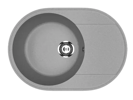 Мойка кухонная ULGRAN Practik PR-M 610-003, светло-серый