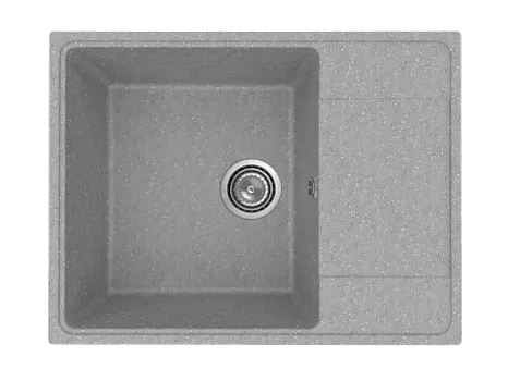 Мойка кухонная ULGRAN Practik PR-M 650-003, светло-серый